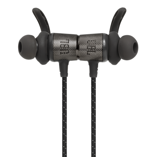 UA Sport Wireless REACT - Black - Secure-fitting wireless sport earphones with JBL technology and sound - Detailshot 1
