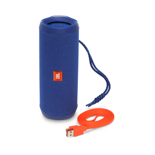JBL Flip 4 - Blue - A full-featured waterproof portable Bluetooth speaker with surprisingly powerful sound. - Detailshot 1
