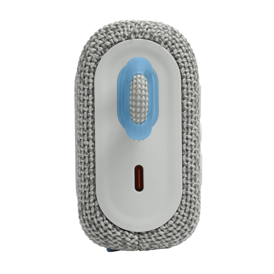 JBL Go 3 Eco - White - Ultra-portable Waterproof Speaker - Left