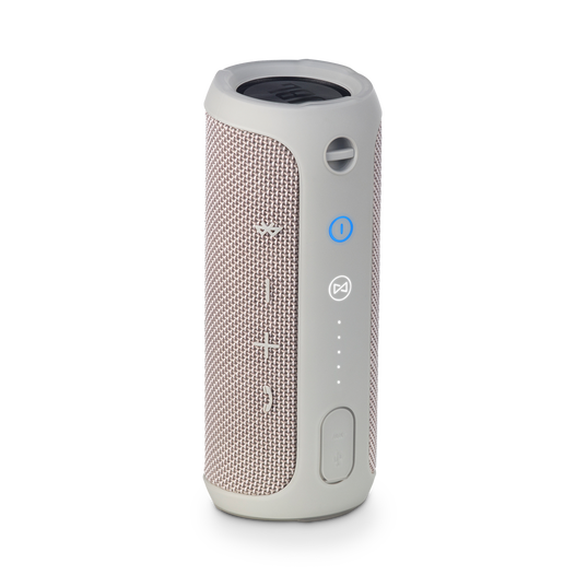 JBL Flip 3 - Grey - Splashproof portable Bluetooth speaker with powerful sound and speakerphone technology - Back