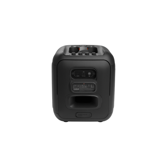 JBL PartyBox Encore - Black - Portable party speaker with 100W powerful sound, built-in dynamic light show, included digital wireless mics, and splash proof design. - Detailshot 2