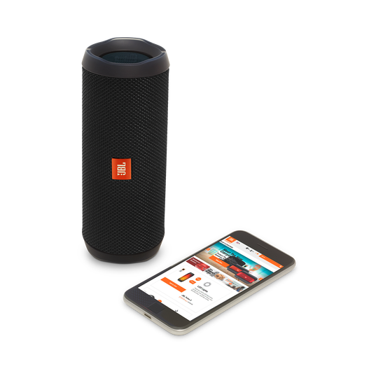 JBL Flip 4 - Black - A full-featured waterproof portable Bluetooth speaker with surprisingly powerful sound. - Detailshot 2