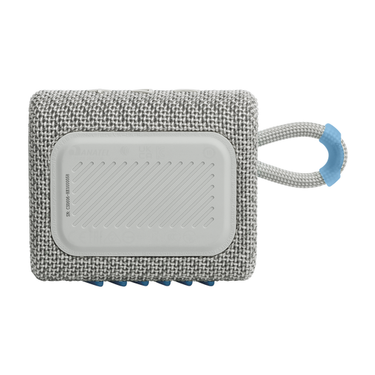 JBL Go 3 Eco - White - Ultra-portable Waterproof Speaker - Back