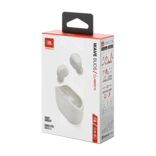 JBL Wave Buds - White - True wireless earbuds - Detailshot 10