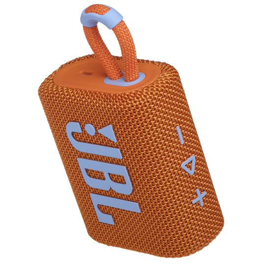 JBL Go 3 - Orange - Portable Waterproof Speaker - Detailshot 2
