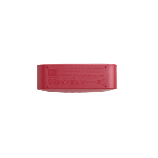 JBL Go Essential - Red - Portable Waterproof Speaker - Bottom