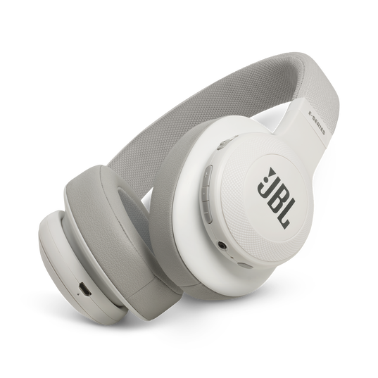 JBL E55BT - White - Wireless over-ear headphones - Hero