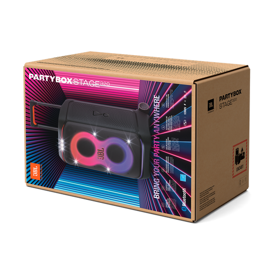 JBL PartyBox Stage 320 | ホイール付きポータブルパーティー JBL PartyBox Stage 320 | ホイール付きポータブルパーティー