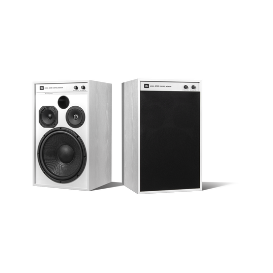 JBL 4312G - White - 12-inch (300mm) 3-way Studio Monitor Bookshelf Loudspeaker - Hero