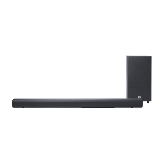 JBL Cinema SB580 - Black - 3.1 Channel Soundbar with Virtual Dolby Atmos® and Wireless Subwoofer - Detailshot 1