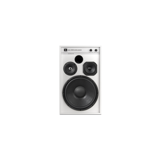 JBL 4312G - White - 12-inch (300mm) 3-way Studio Monitor Bookshelf Loudspeaker - Detailshot 1