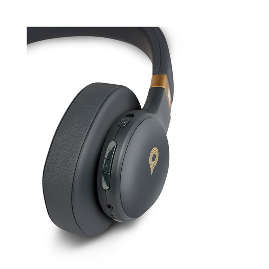 JBL E55BT Quincy Edition - Space Gray - Wireless over-ear headphones with Quincy’s signature sound. - Detailshot 2