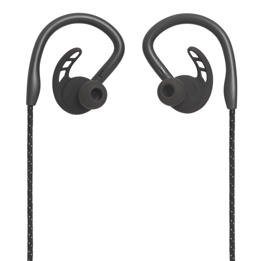 UA Sport Wireless PIVOT - Black - Secure-fitting wireless sport earphones with JBL technology and sound - Front