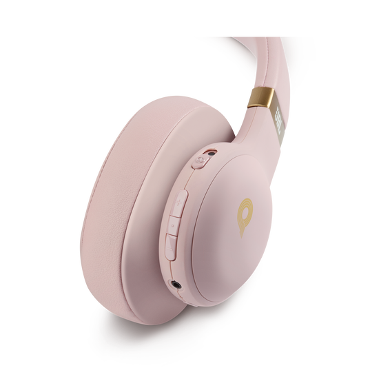 JBL E55BT Quincy Edition - Dusty Rose - Wireless over-ear headphones with Quincy’s signature sound. - Detailshot 2