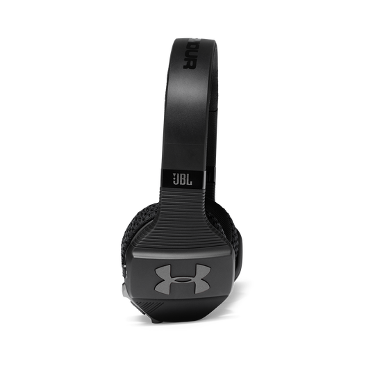 UA Sport Wireless Train – Engineered by JBL - Black - Wireless on-ear headphone built for the gym - Detailshot 1