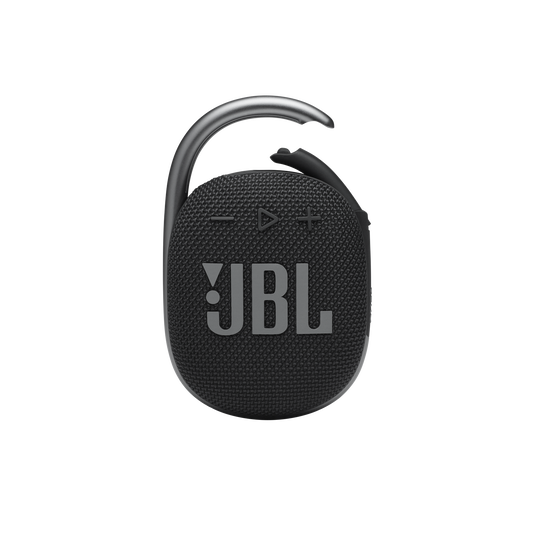 JBL Clip 4 - Black - Ultra-portable Waterproof Speaker - Front