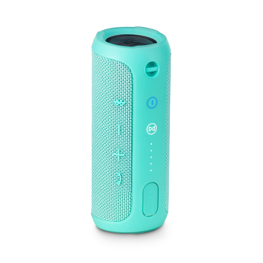 JBL Flip 3 - Teal - Splashproof portable Bluetooth speaker with powerful sound and speakerphone technology - Back