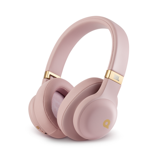 JBL E55BT Quincy Edition - Dusty Rose - Wireless over-ear headphones with Quincy’s signature sound. - Hero