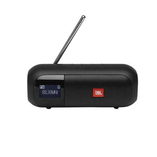 JBL Tuner 2 FM - Black - Portable FM radio with Bluetooth - Front