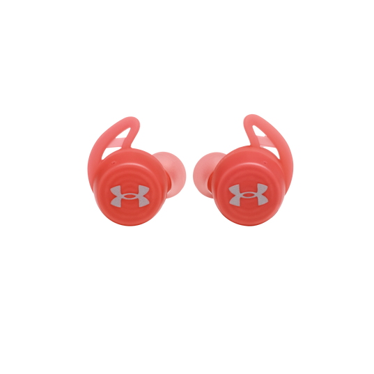 UA True Wireless Streak - Red - Ultra-compact In-Ear Sport Headphones - Front