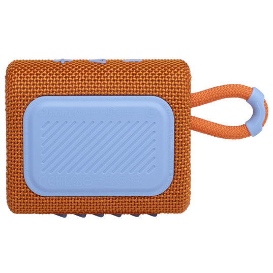 JBL Go 3 - Orange - Portable Waterproof Speaker - Back