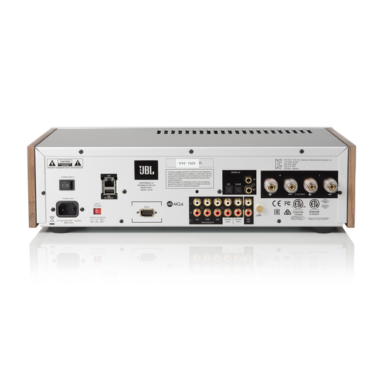 JBL SA750 - Walnut - Streaming Integrated Stereo Amplifier - Detailshot 4