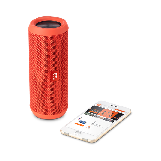 JBL Flip 3 - Orange - Splashproof portable Bluetooth speaker with powerful sound and speakerphone technology - Detailshot 1