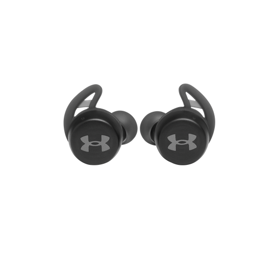 UA True Wireless Streak - Black - Ultra-compact In-Ear Sport Headphones - Front