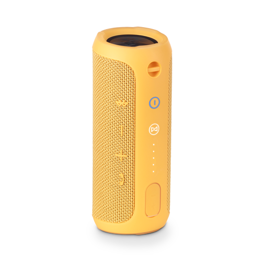 JBL Flip 3 - Yellow - Splashproof portable Bluetooth speaker with powerful sound and speakerphone technology - Back