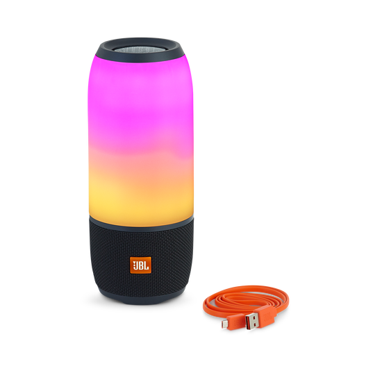 JBL Pulse 3 - Black - Waterproof portable Bluetooth speaker with 360° lightshow and sound. - Detailshot 2