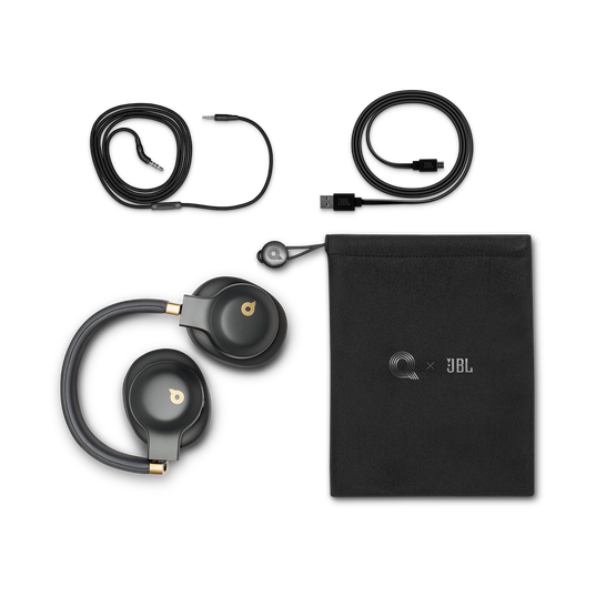 JBL E55BT Quincy Edition - Space Gray - Wireless over-ear headphones with Quincy’s signature sound. - Detailshot 3