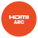 HDMI入力とHDMI eARC対応端子