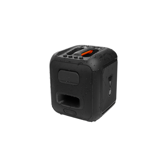 JBL PartyBox Encore - Black - Portable party speaker with 100W powerful sound, built-in dynamic light show, included digital wireless mics, and splash proof design. - Detailshot 4