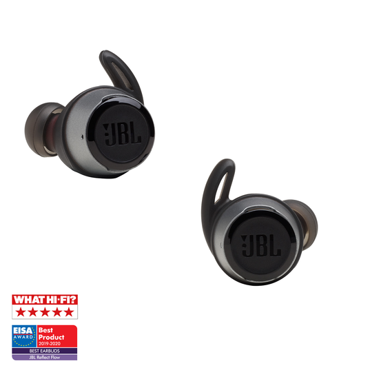 JBL Reflect Flow - Black - Waterproof true wireless sport earbuds - Detailshot 3