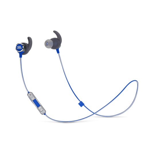 JBL REFLECT MINI 2 - Blue - Lightweight Wireless Sport Headphones - Hero