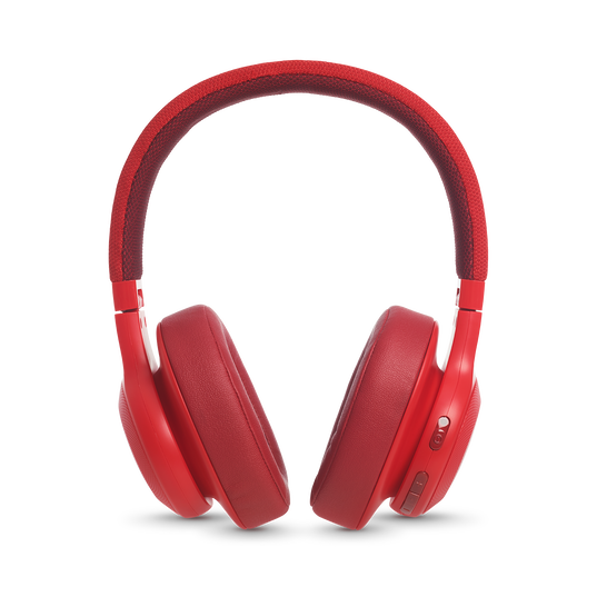 JBL E55BT - Red - Wireless over-ear headphones - Detailshot 4