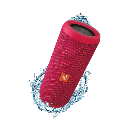 JBL Flip 3 - Pink - Splashproof portable Bluetooth speaker with powerful sound and speakerphone technology - Hero