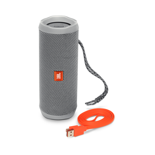 JBL Flip 4 - Grey - A full-featured waterproof portable Bluetooth speaker with surprisingly powerful sound. - Detailshot 1