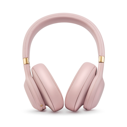 JBL E55BT Quincy Edition - Dusty Rose - Wireless over-ear headphones with Quincy’s signature sound. - Front
