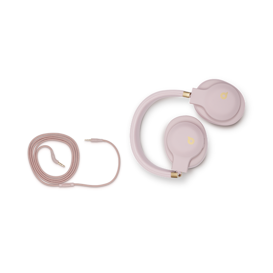 JBL E55BT Quincy Edition - Dusty Rose - Wireless over-ear headphones with Quincy’s signature sound. - Back