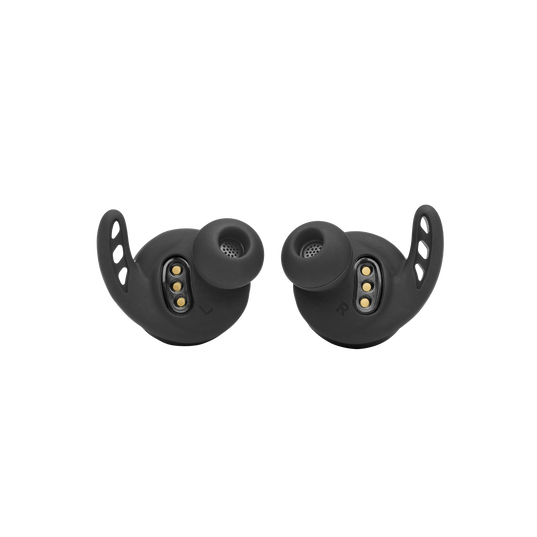 UA Project Rock True Wireless X - Engineered by JBL - Black - Waterproof true wireless sport earbuds - Detailshot 1