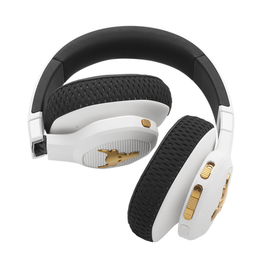 UA Project Rock Over-Ear Training Headphones - Engineered by JBL - White - Over-Ear ANC Sport Headphones - Detailshot 2