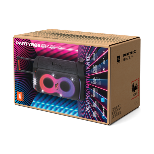 JBL PartyBox Stage 320 | ホイール付きポータブルパーティースピーカー