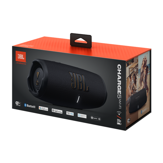 JBL Charge 5ブラック ワイヤレススピーカー JBL Charge 5 Wi-Fi | ポータブル Wi-Fi / Bluetooth スピーカー