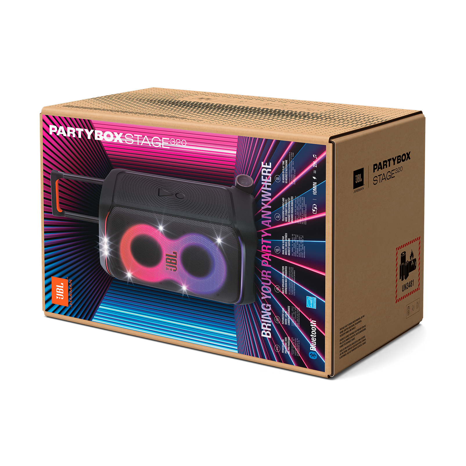 ウーファーボックスセット JBL 3WAY ボックス カーオーディオ 外向き 