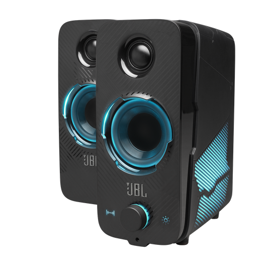 JBL Quantum Duo - Black Matte - PC Gaming Speakers - Detailshot 2 image number null
