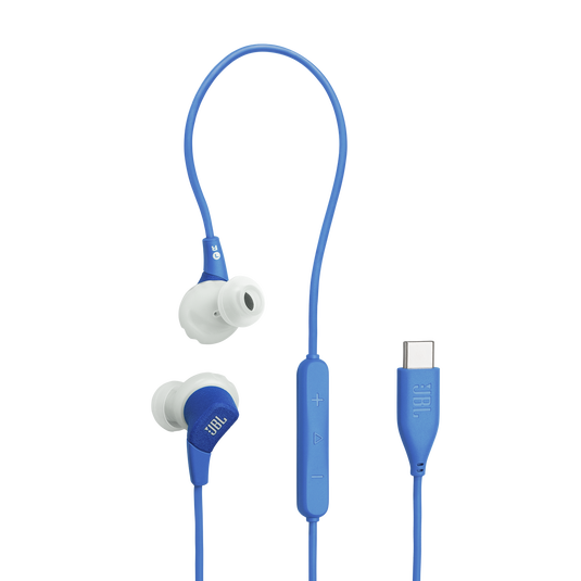 JBL Endurance Run 3 USB-C - Blue - USB-C Wired Sport Headphones - Hero image number null