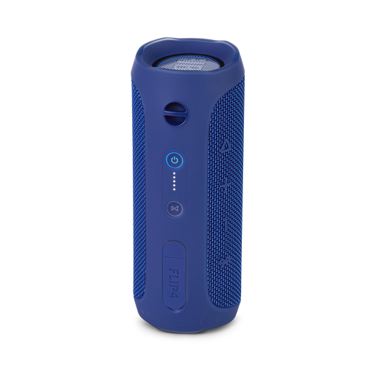 JBL Flip 4 - Blue - A full-featured waterproof portable Bluetooth speaker with surprisingly powerful sound. - Back image number null