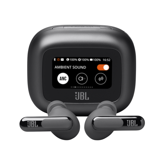JBL Live Beam 3 - Black - True wireless noise-cancelling closed-stick earbuds - Hero image number null