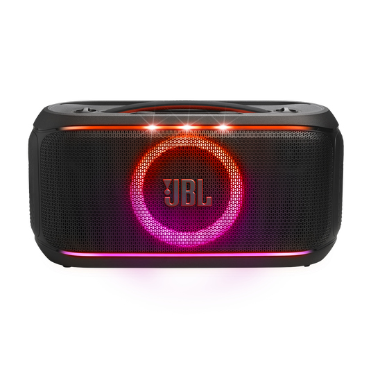 JBL PartyBox On-the-Go 2 ES - Black - Portable party speaker with convenient handle and a shoulder strap - Front image number null